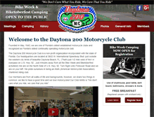 Tablet Screenshot of daytona200mc.com